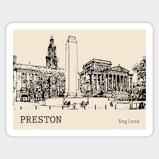 Preston England Sticker